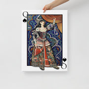 Queen of Spades Canvas - Persian Design Accessories & Home Decoration