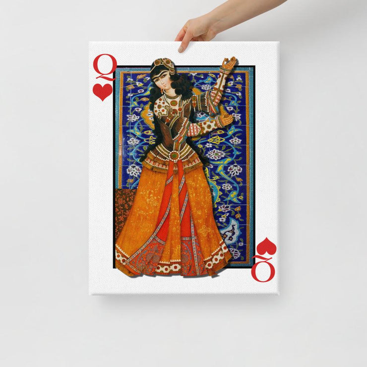 Queen of Hearts Canvas - Persian Design Accessories & Home Decoration