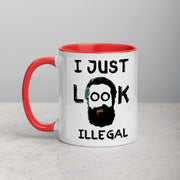 I Just Look Illegal Mug with Color Inside - Persian Design Accessories & Home Decoration