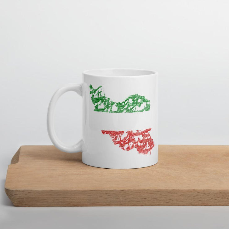 Iran Glossy Ceramic Mug - Persian Design Accessories & Home Decoration