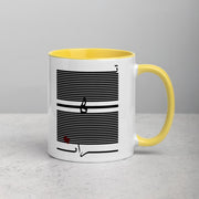 Tehran Barcode Mug with Color Inside - Persian Design Accessories & Home Decoration