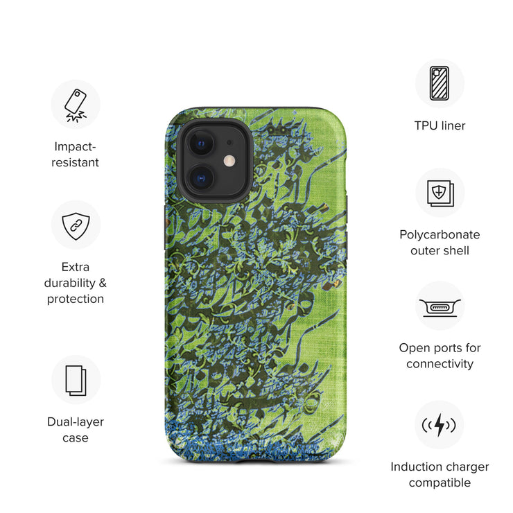 Deep Green Tough iPhone case - Persian Design Accessories & Home Decoration