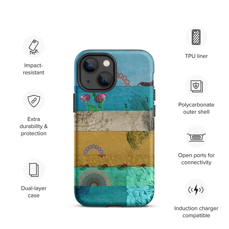 Patchwork Tough iPhone case - Persian Design Accessories & Home Decoration