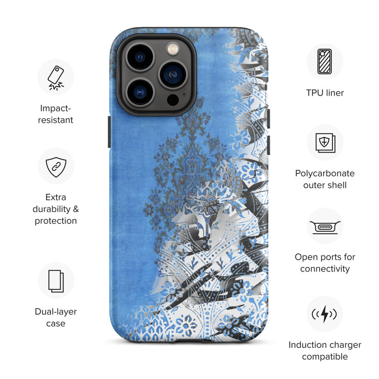 Blue Carpet Tough iPhone case - Persian Design Accessories & Home Decoration