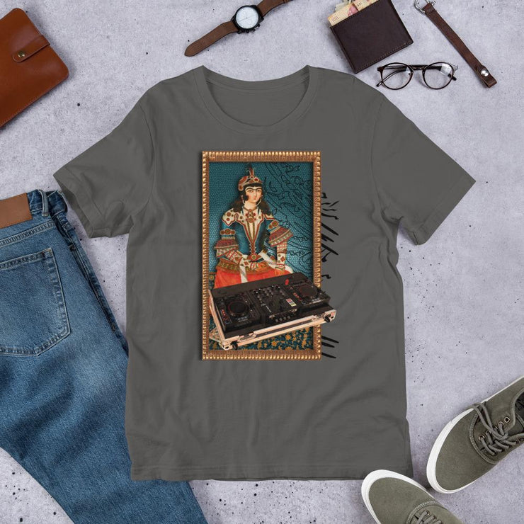 DJ Short-Sleeve Unisex T-Shirt - Persian Design Accessories & Home Decoration