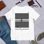 Tehran Barcode Short-Sleeve Unisex T-Shirt - Persian Design Accessories & Home Decoration